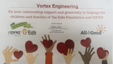 IDFNZ certificate of acknowledgement