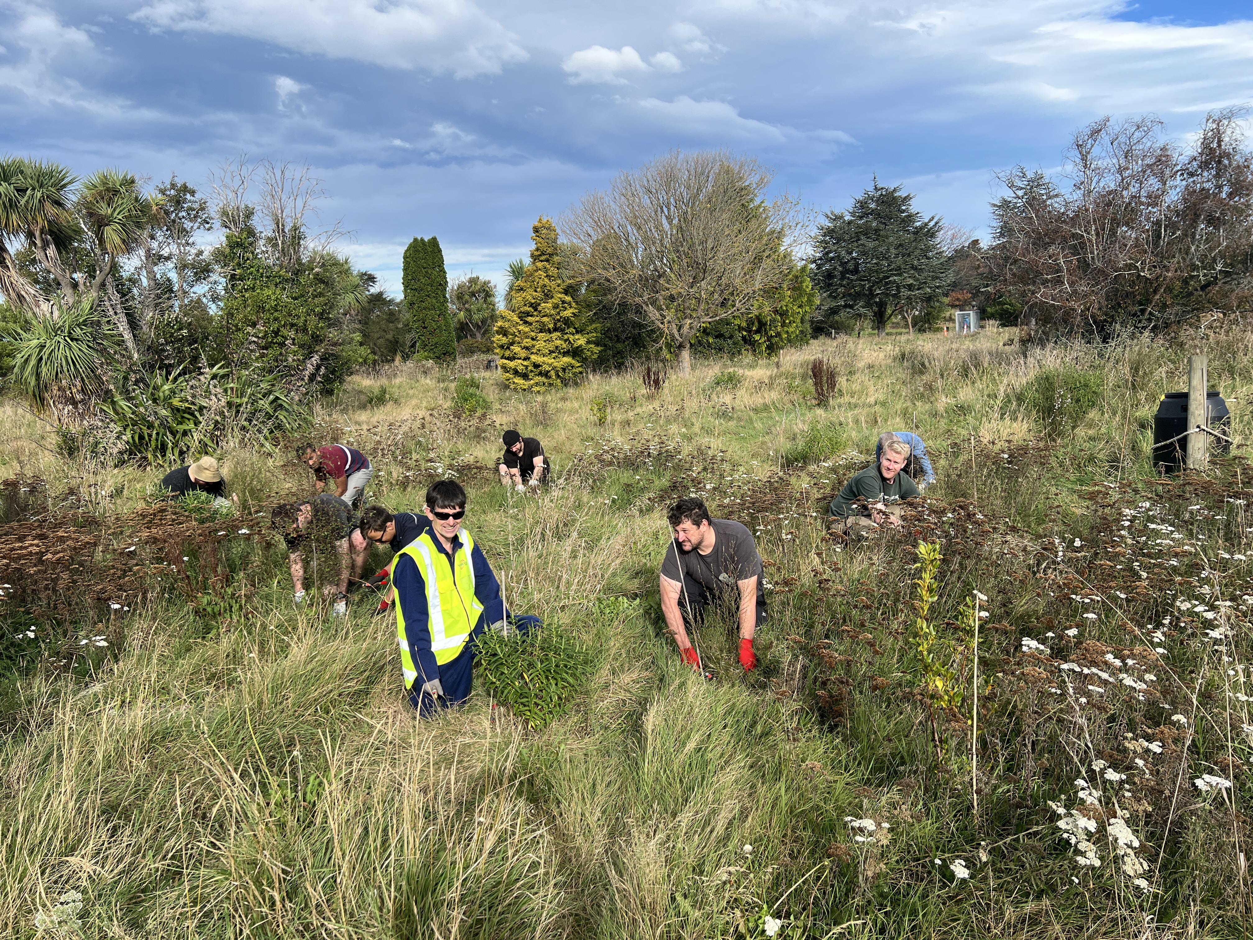 Vortex team at the Ōtākaro Avon River Corridor planting day, April 2026.