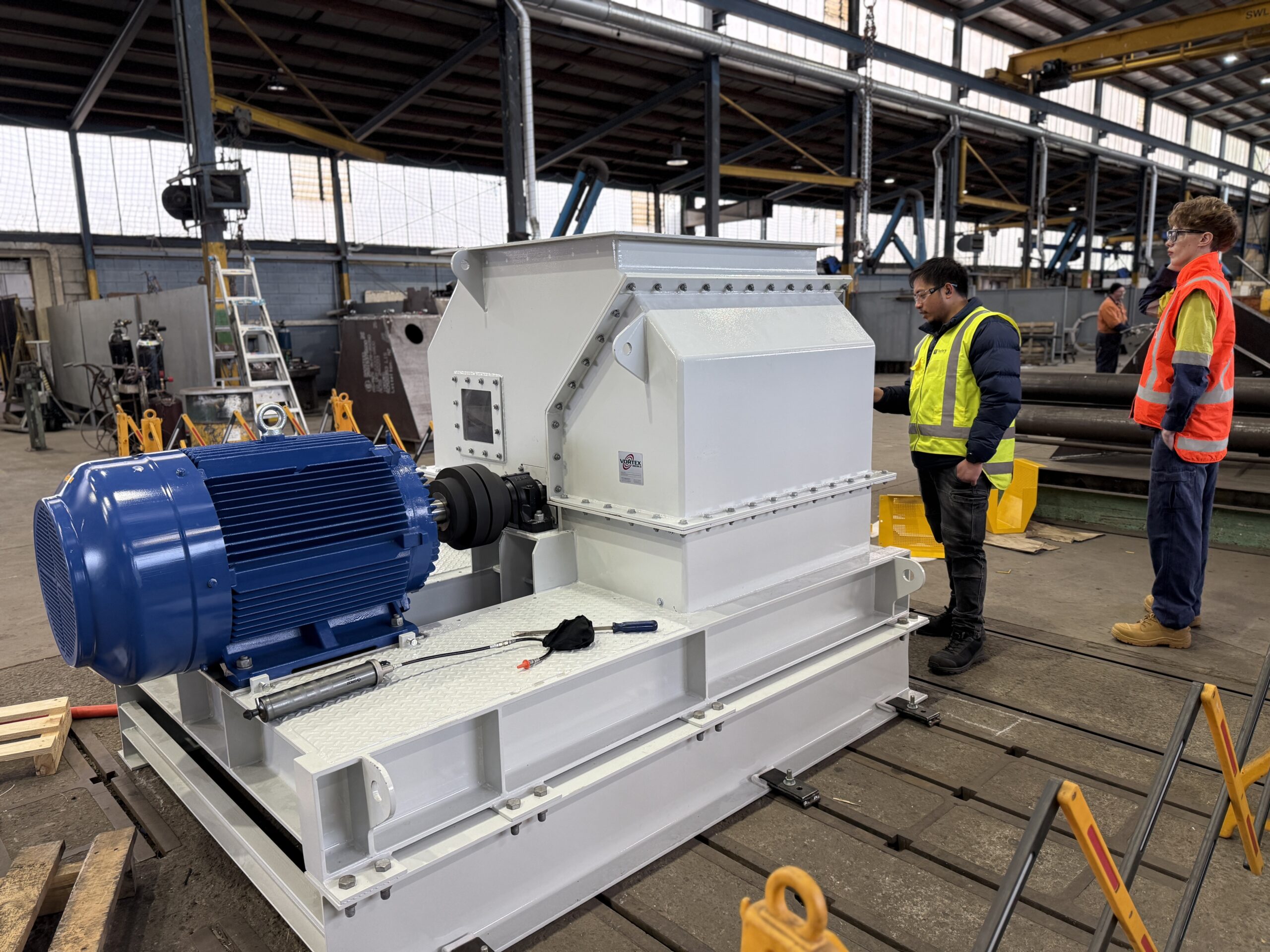 High-Capacity Hammer Mill for Biomass Processing